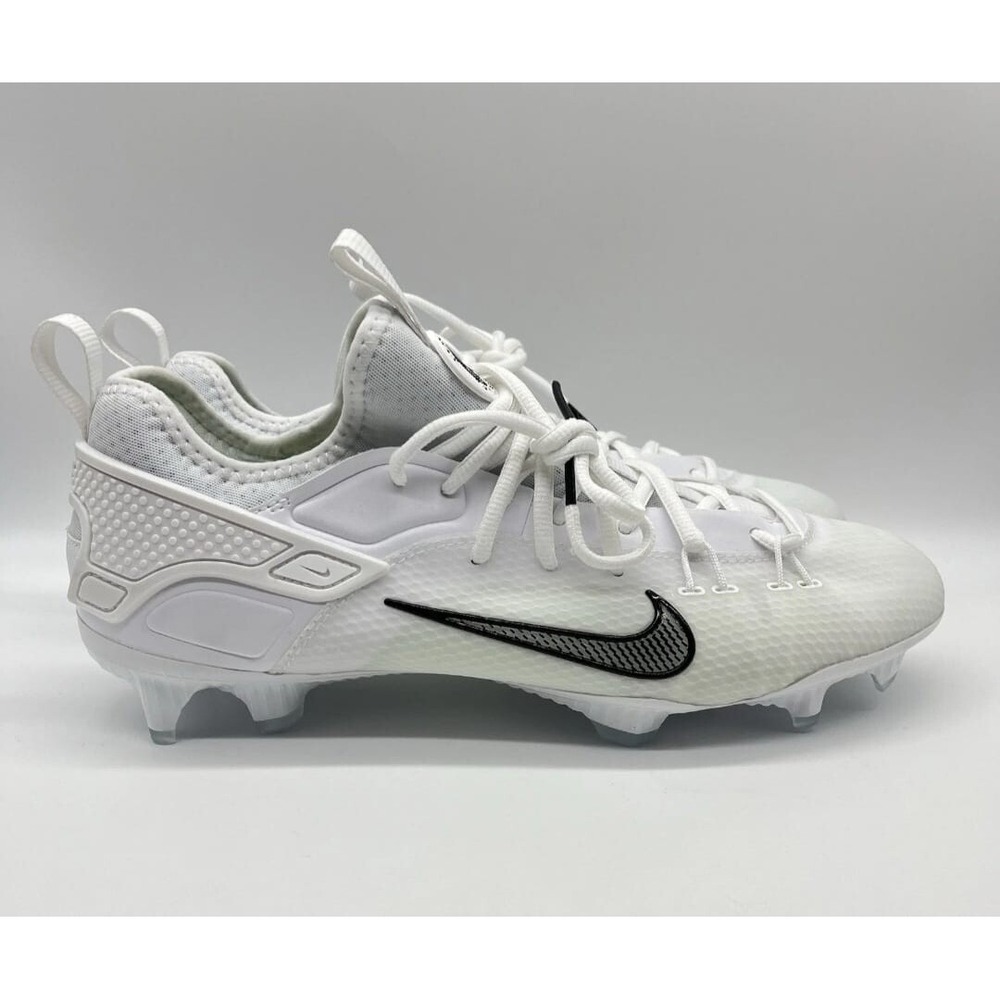 Nike Huarache 9 Elite LAX SE Low Lacrosse Cleats Men's 8.5 White Black FD0089